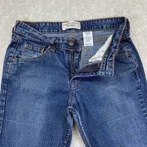 Levis Signature Jeans Womens Size 8 Low Rise Bootcut Stretch Blue Denim Y2k